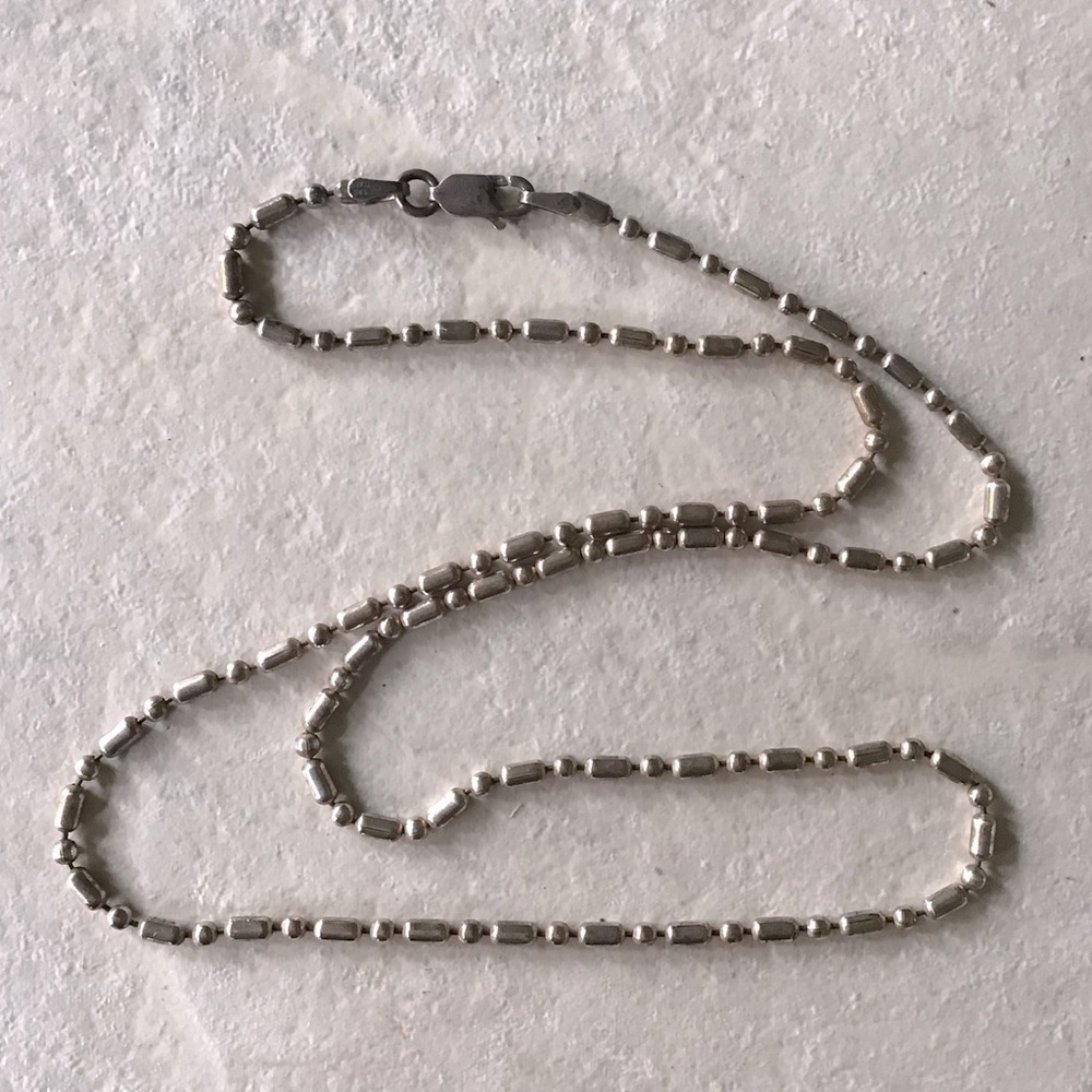Sterling Silver Beaded Necklace